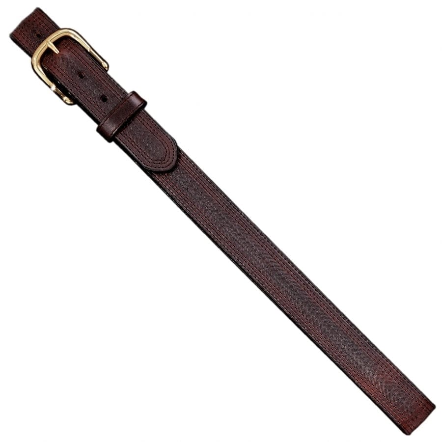 Oil Tan Embossed W/ Stitching Belt