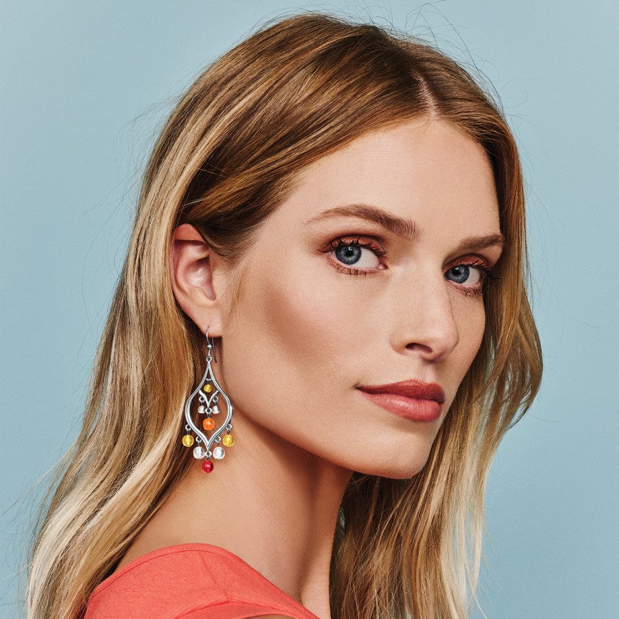 Prism Lights Fire French Wire Earrings