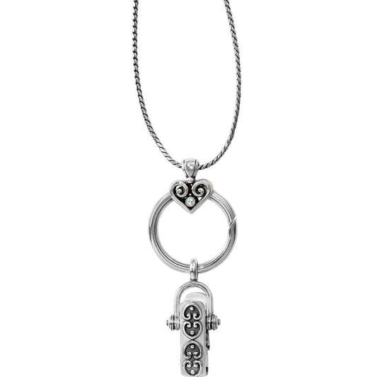  Alcazar Charm Badge Clip Necklace
