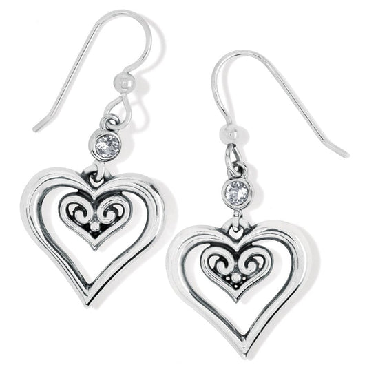  Alcazar Duet Heart French Wire Earrings