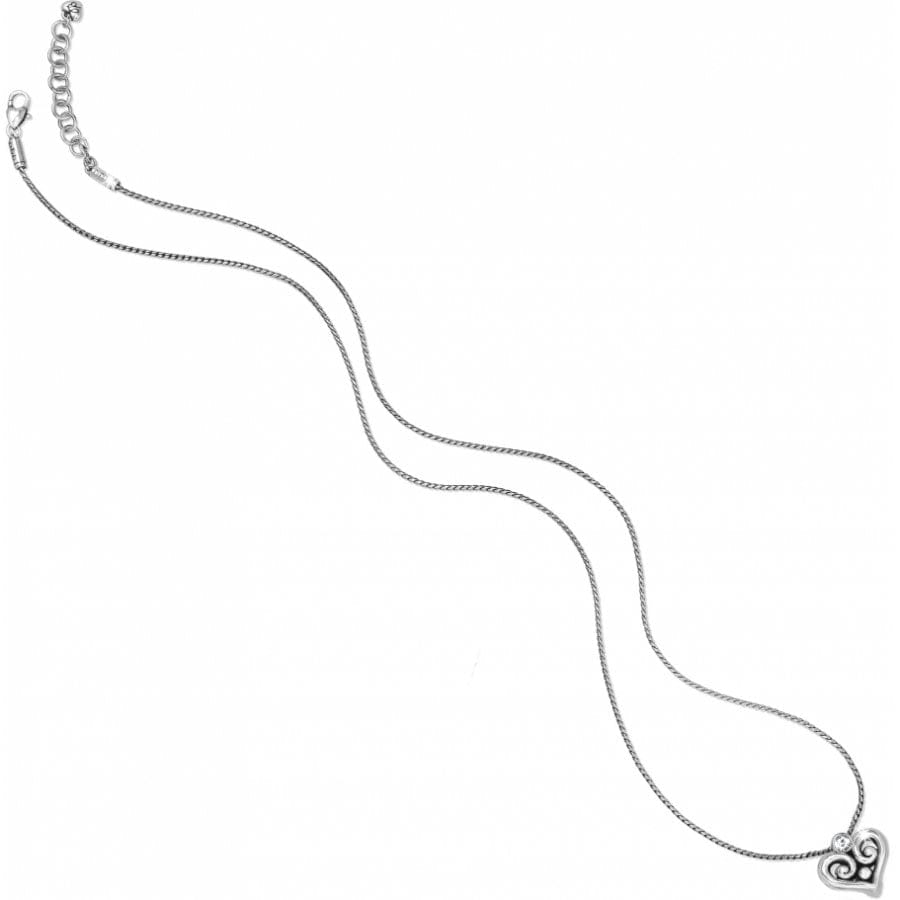  Alcazar Heart Badge Clip Necklace