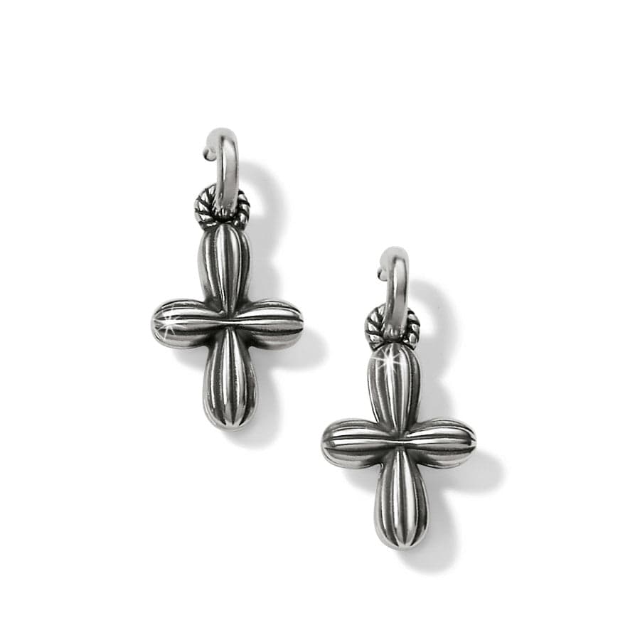  Amphora Cross Post Hoop Earrings