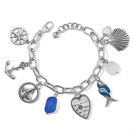  Anchor And Soul Charm Bracelet