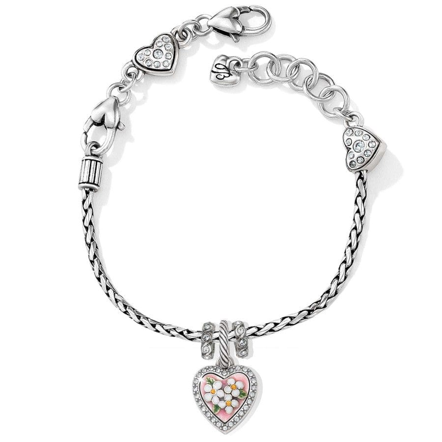  Blooming Heart Charm Bracelet