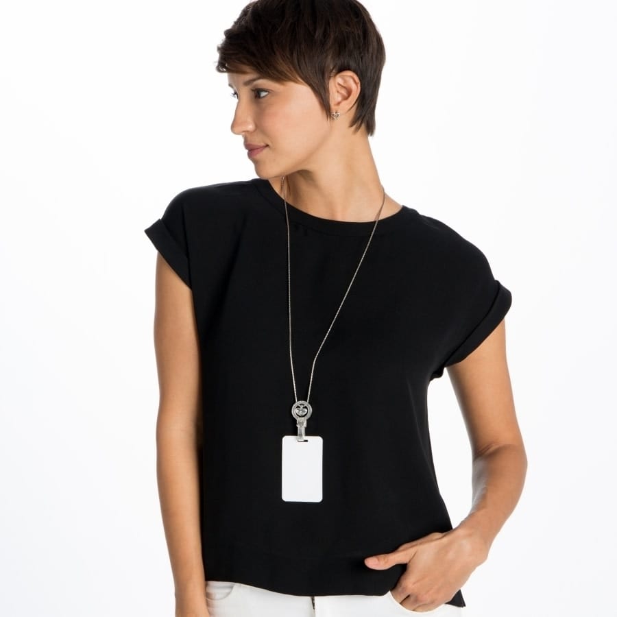  Brighton Badge Clip Necklace