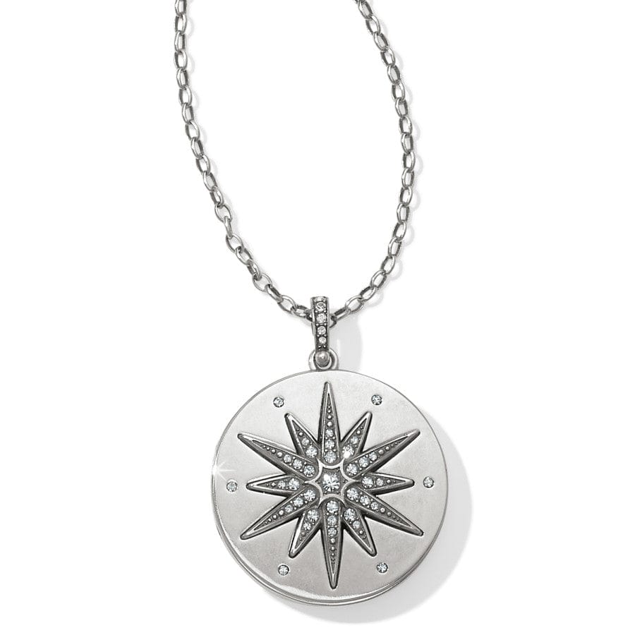  Contempo Ice Starburst Convertible Locket Necklace