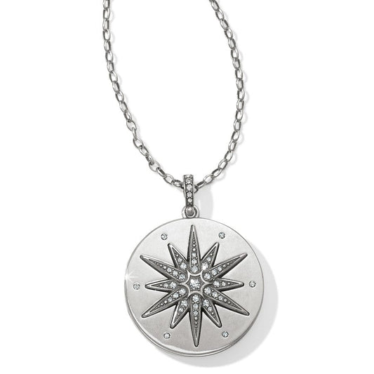  Contempo Ice Starburst Convertible Locket Necklace