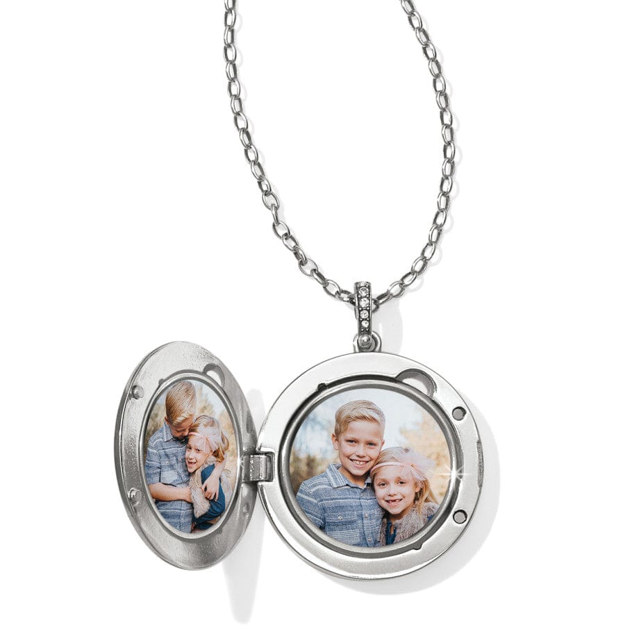  Contempo Ice Starburst Convertible Locket Necklace