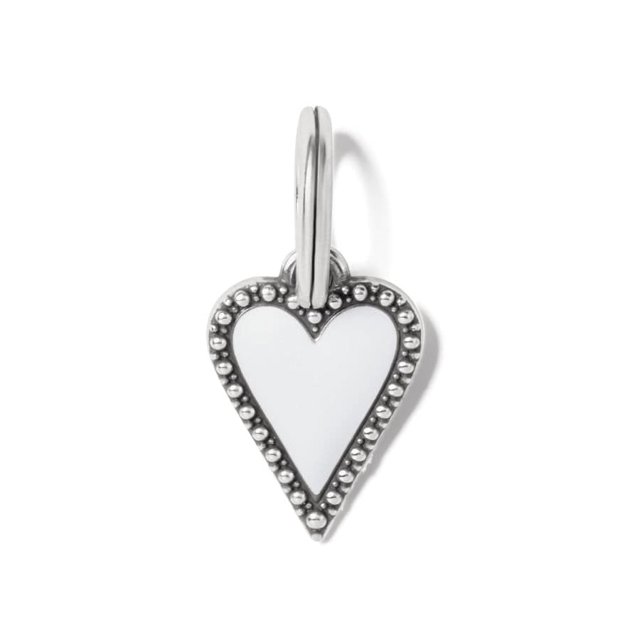  Dazzling Love White Heart Charm Necklace