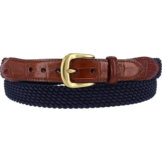  Elastic Cord Croco Tab Taper Belt