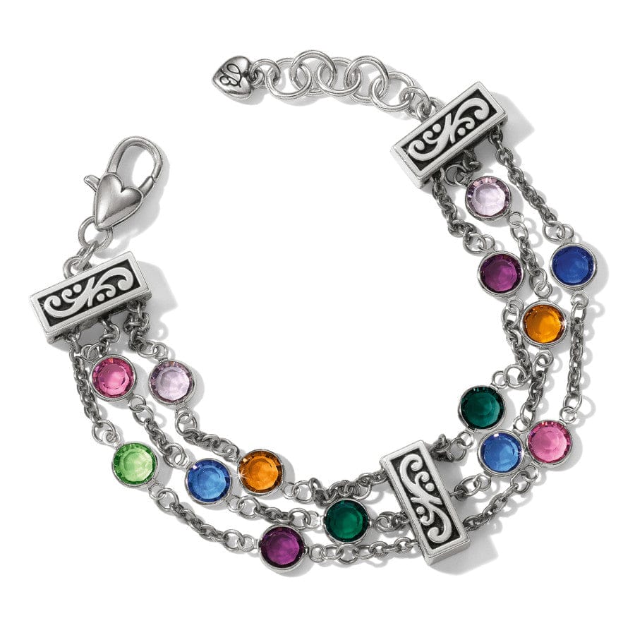  Elora Gems Tri Strand Bracelet