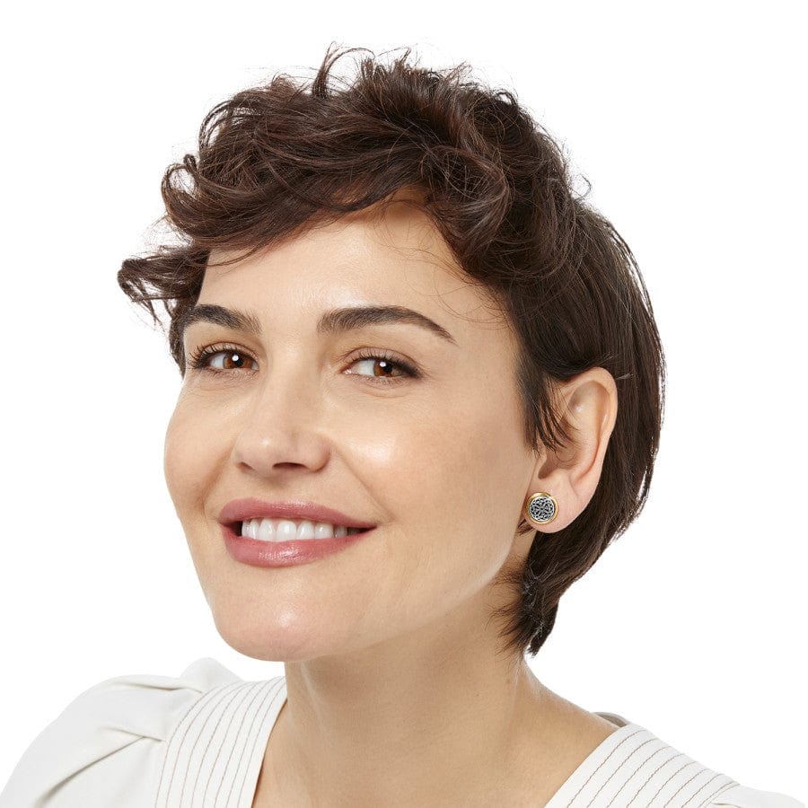  Ferrara Two Tone Post Earrings