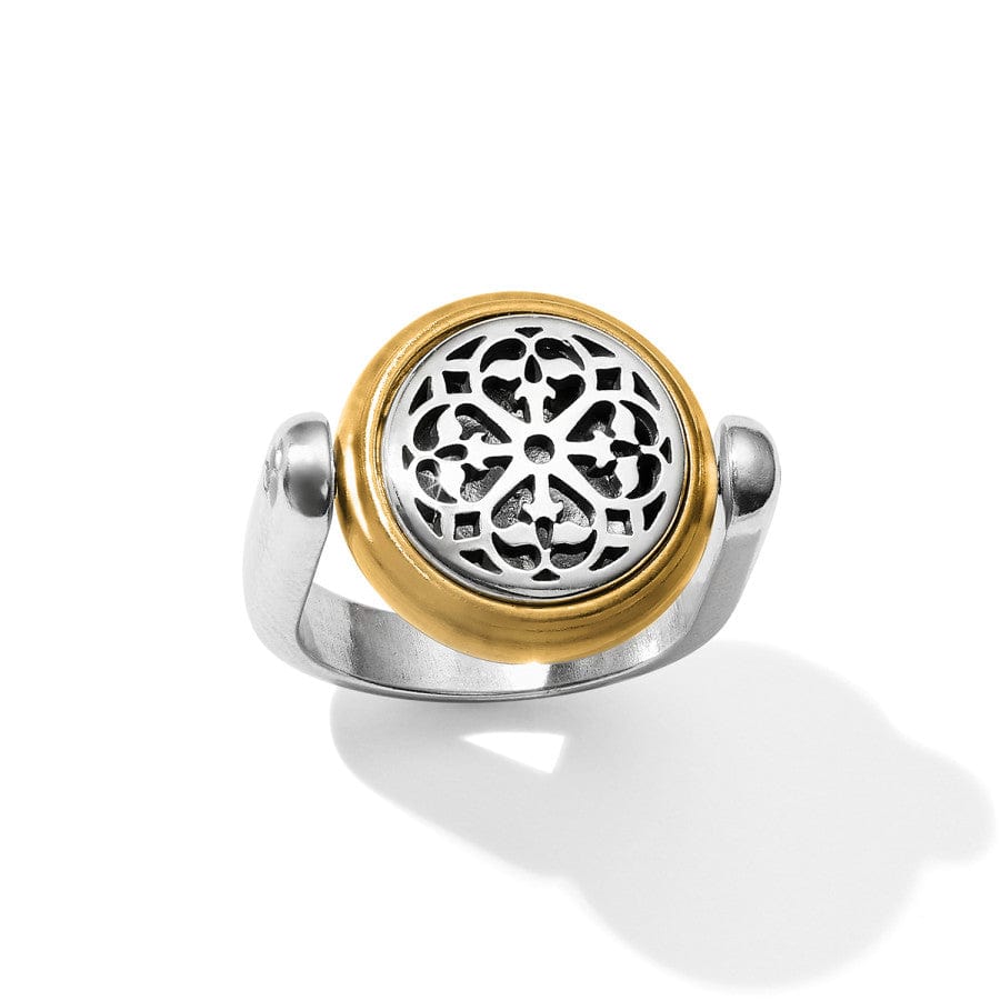  Ferrara Two Tone Reversible Ring