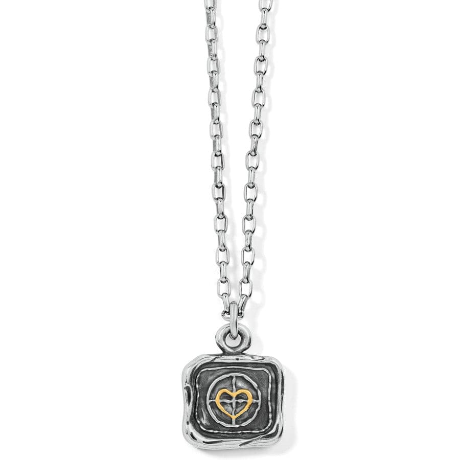  Ferrara Virtue Winged Hearted Pendant Necklace