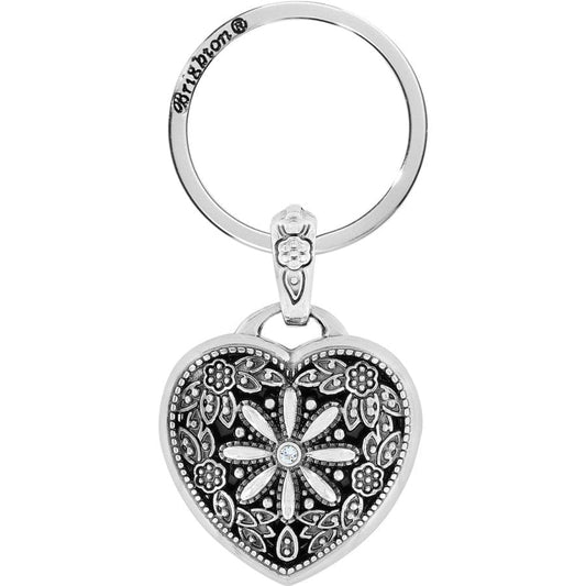  Floral Heart Key Fob