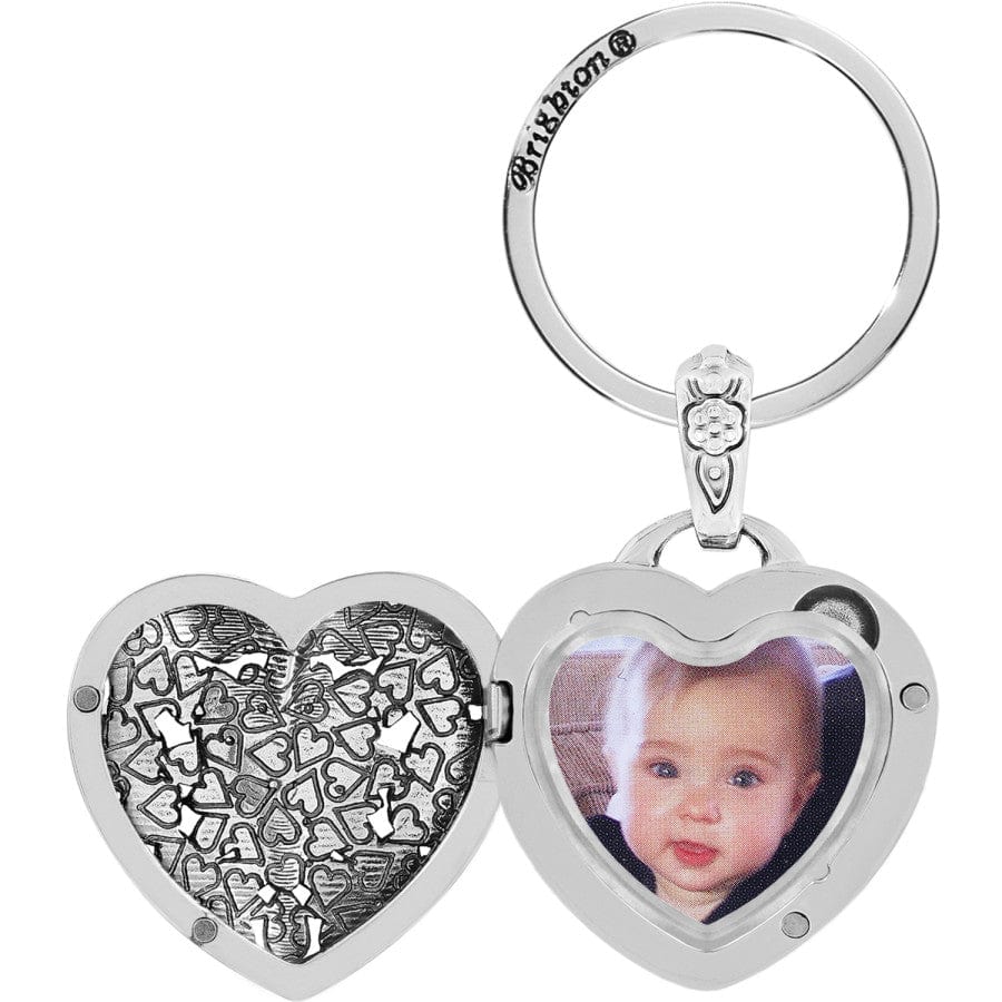 Floral Heart Key Fob