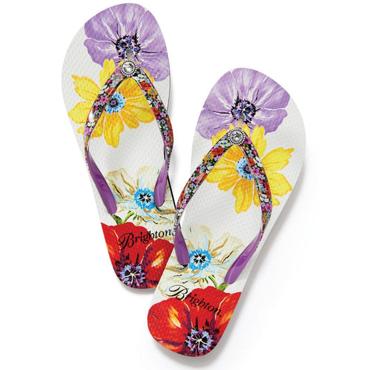  Floret Flip Flops