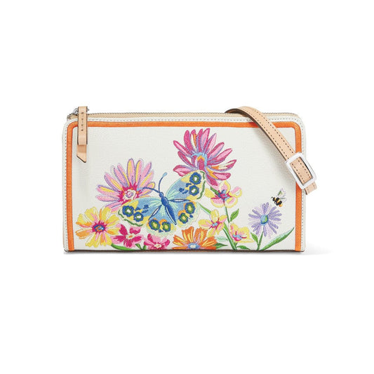  French Garden Embroidered Pouch