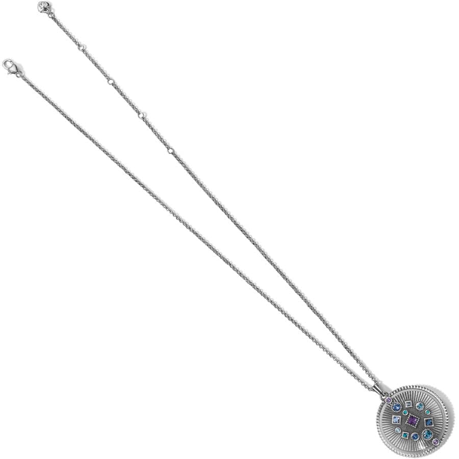  Halo Rays Round Pendant Necklace