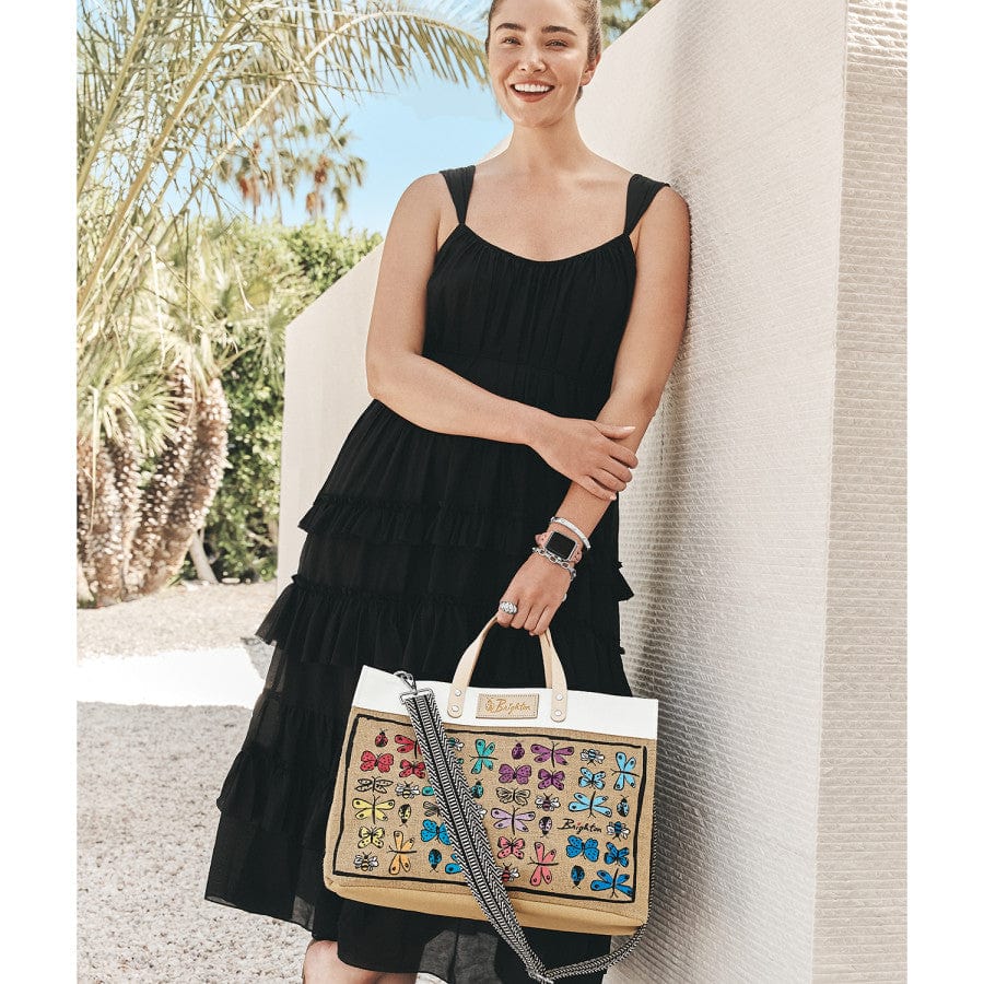 Happy Wings East West Burlap Tote