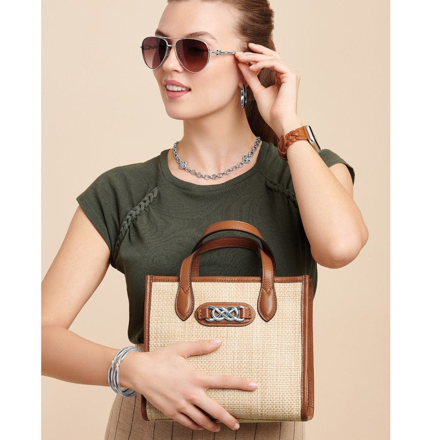  Harlow Straw Small Tote