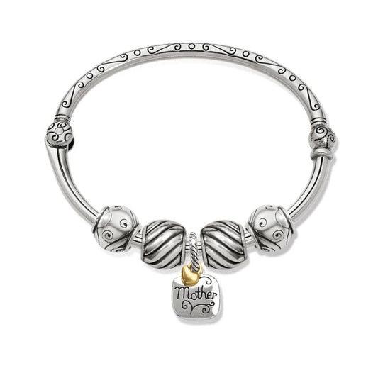  Heart Of Gold Charm Bangle