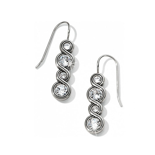  Infinity Sparkle French Wire Earrings