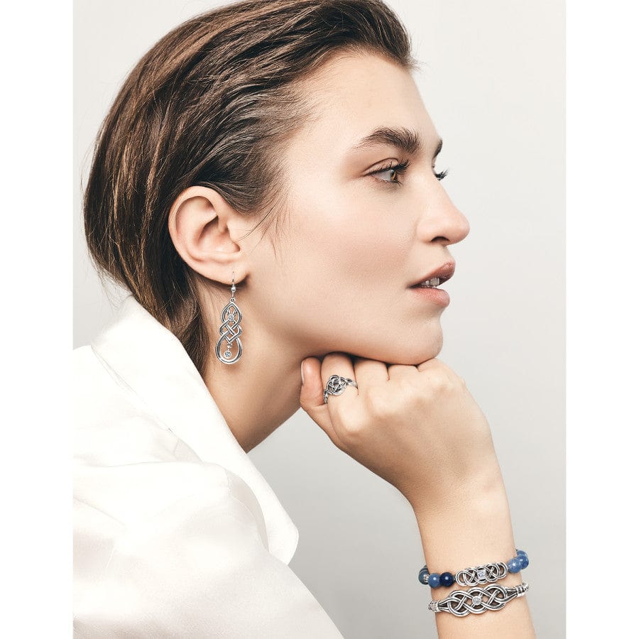  Interlok Lustre Blue Quartz Stretch Bracelet