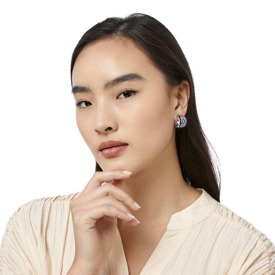  Intrigue Soiree Two Tone Hoop Earrings