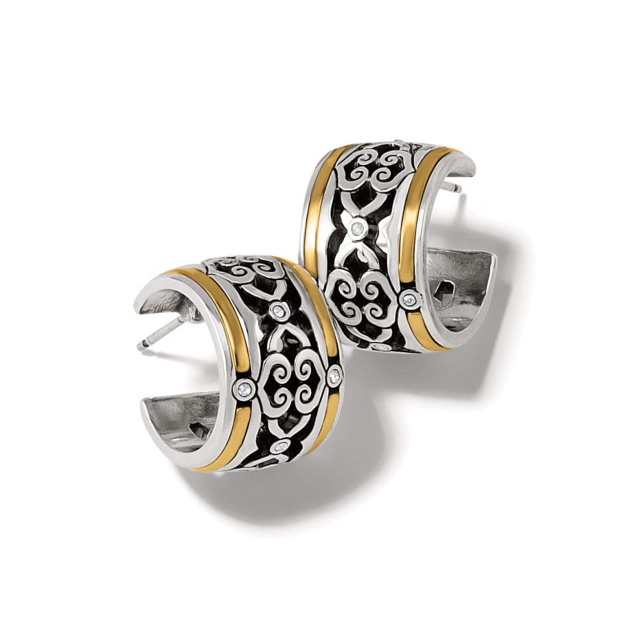  Intrigue Soiree Two Tone Hoop Earrings