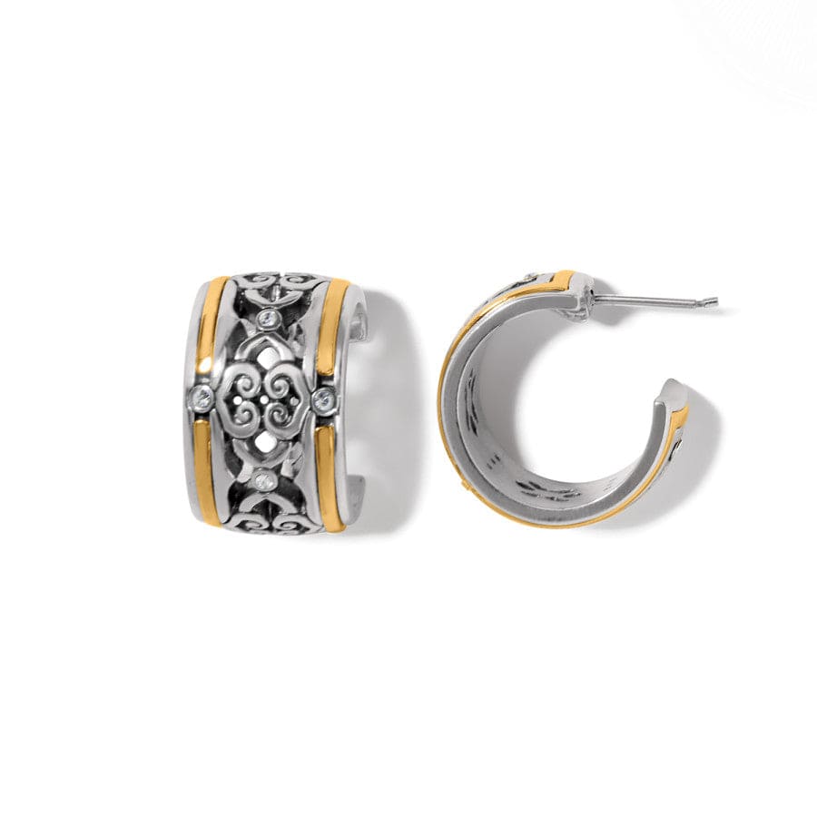  Intrigue Soiree Two Tone Hoop Earrings