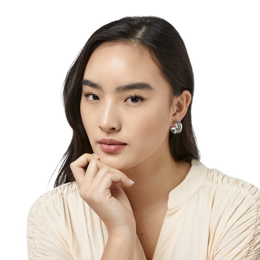  Intrigue Soiree Two Tone Hoop Earrings