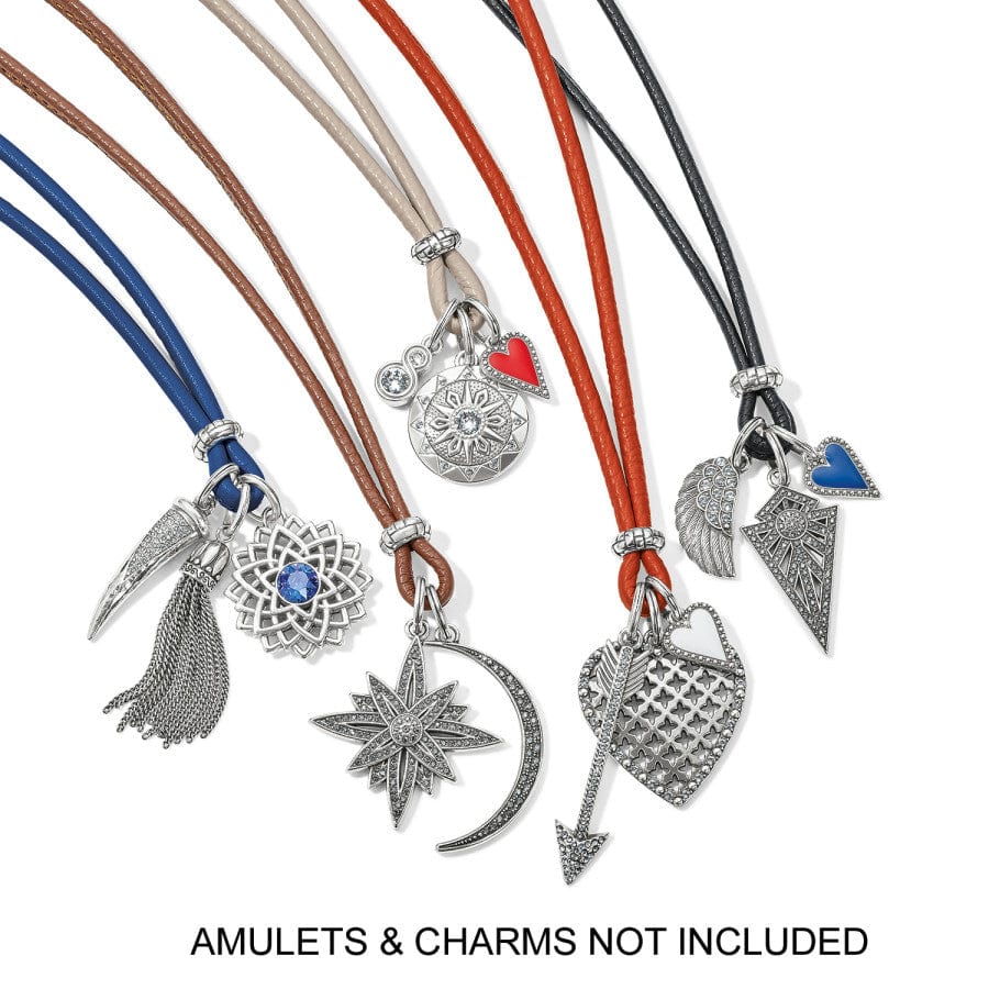  Leather Amulet Necklace