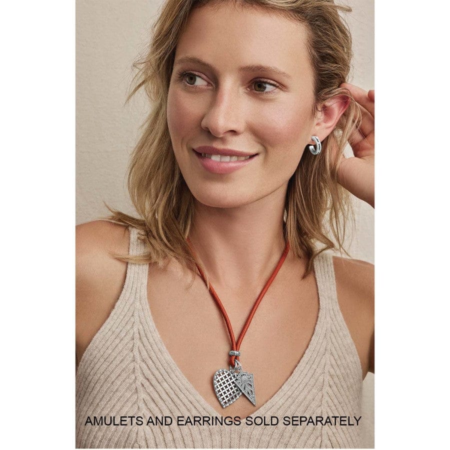  Leather Amulet Necklace
