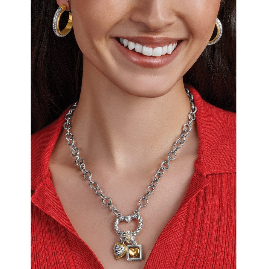  Mabel Heart Charm Holder Necklace