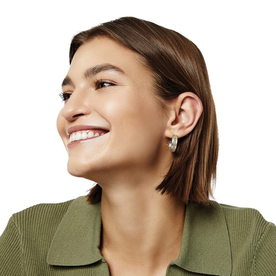  Meridian Two Tone Hoop Earrings