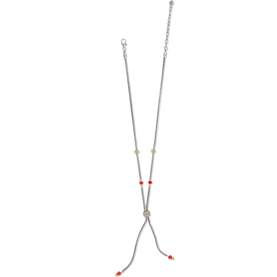  Meridian Two Tone Petite Y Necklace