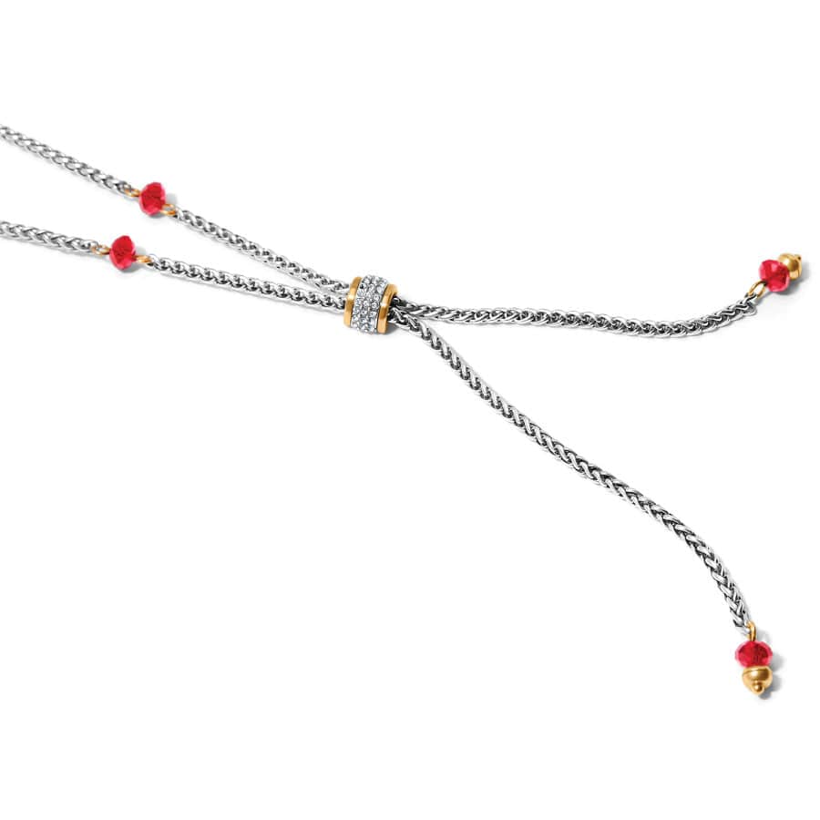  Meridian Two Tone Petite Y Necklace