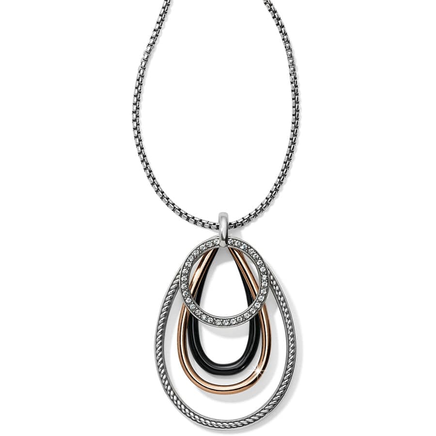  Neptune's Rings Black Convertible Pendant Necklace