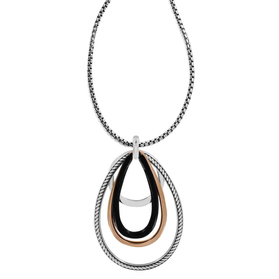  Neptune's Rings Black Convertible Pendant Necklace