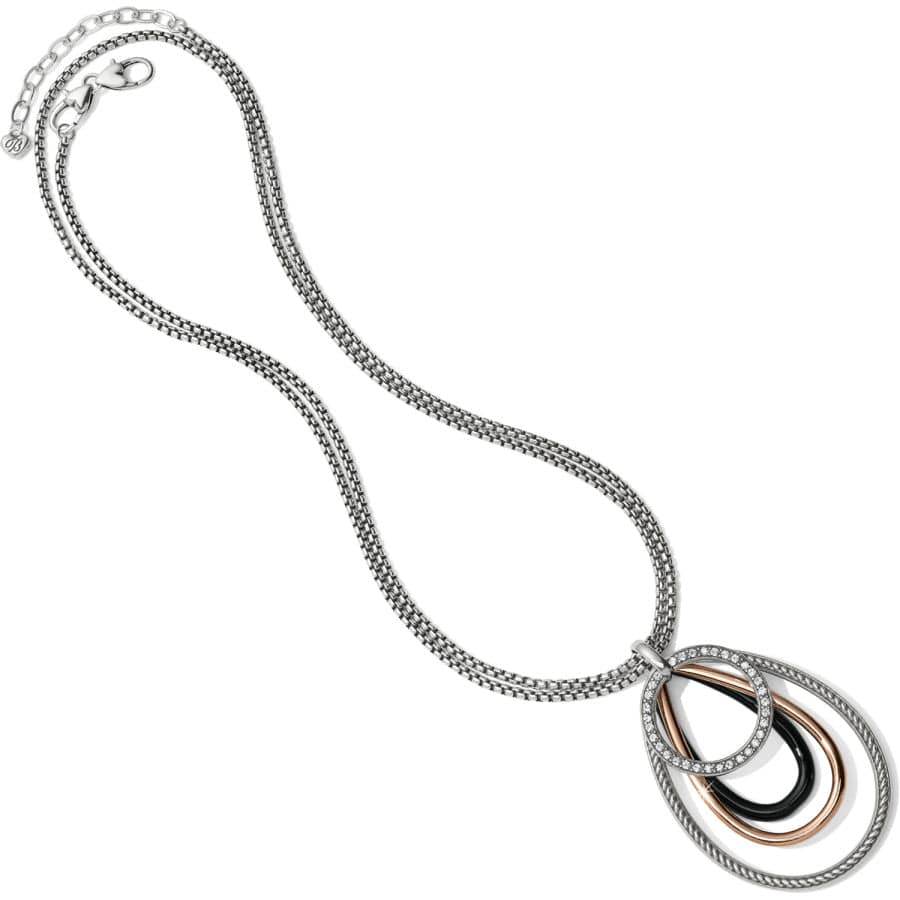  Neptune's Rings Black Convertible Pendant Necklace