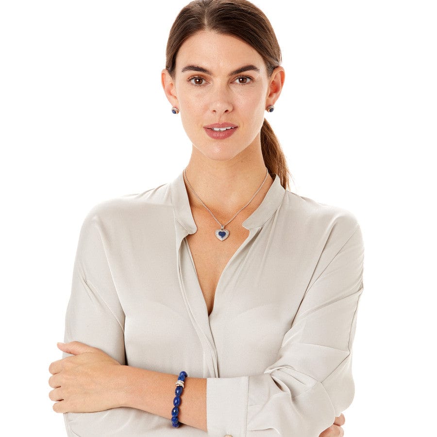  Neptune's Rings Kiwi Lapis Stretch Bracelet