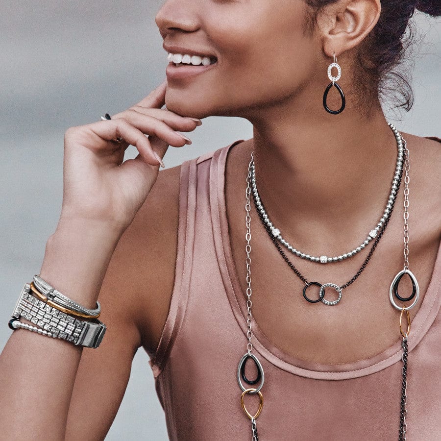  Neptune's Rings Night French Wire Earrings
