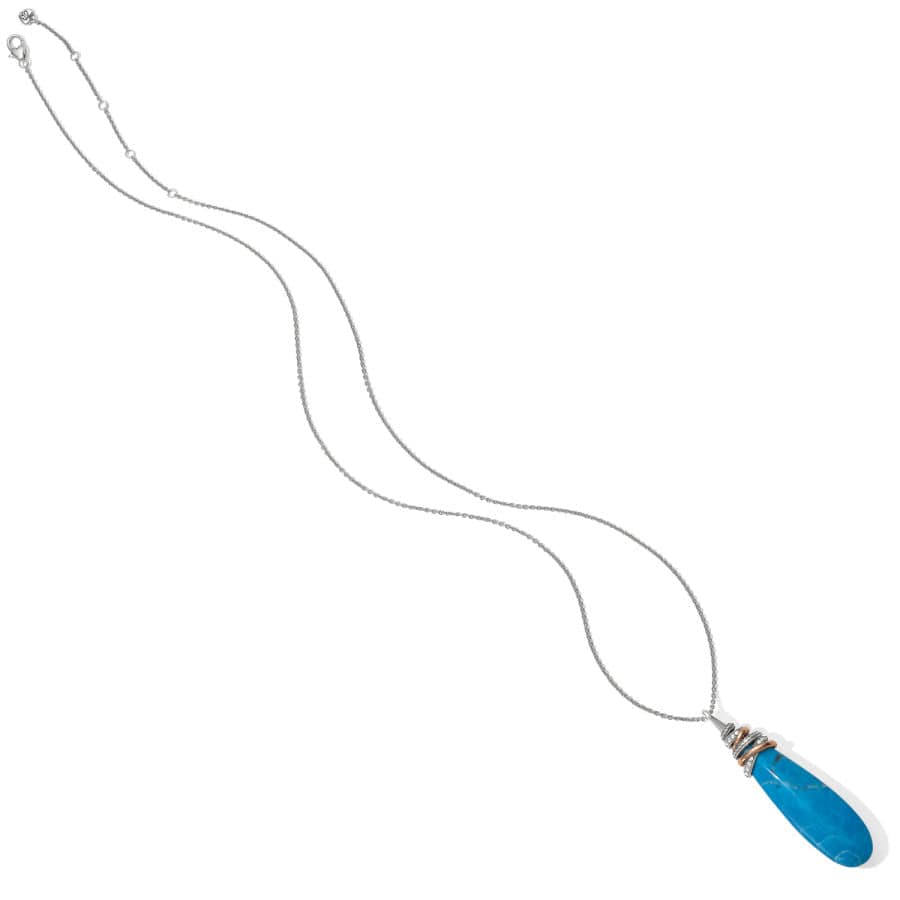  Neptune's Rings Pyramid Drop Turquoise Necklace