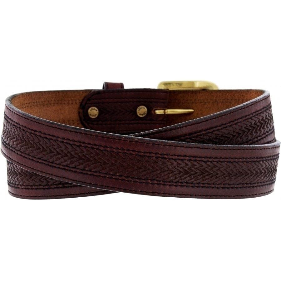  Oil Tan Embossed W/ Stitching Belt
