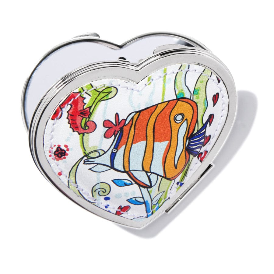 Paradise Cove Heart Compact Mirror