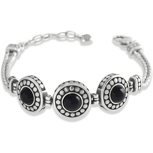 Pebble Dot Onyx Cabochon Reversible Bracelet