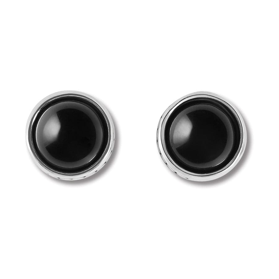  Pebble Dot Onyx Post Earrings