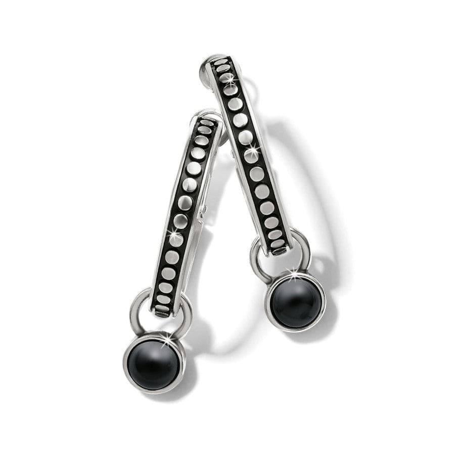  Pebble Dot Onyx Reversible Hoop Earrings