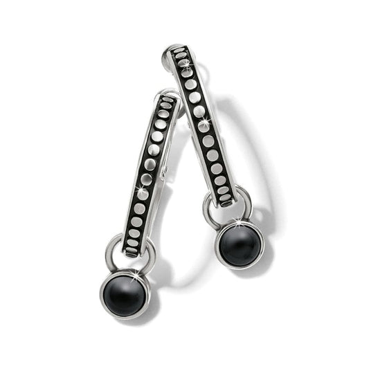 Pebble Dot Onyx Reversible Hoop Earrings